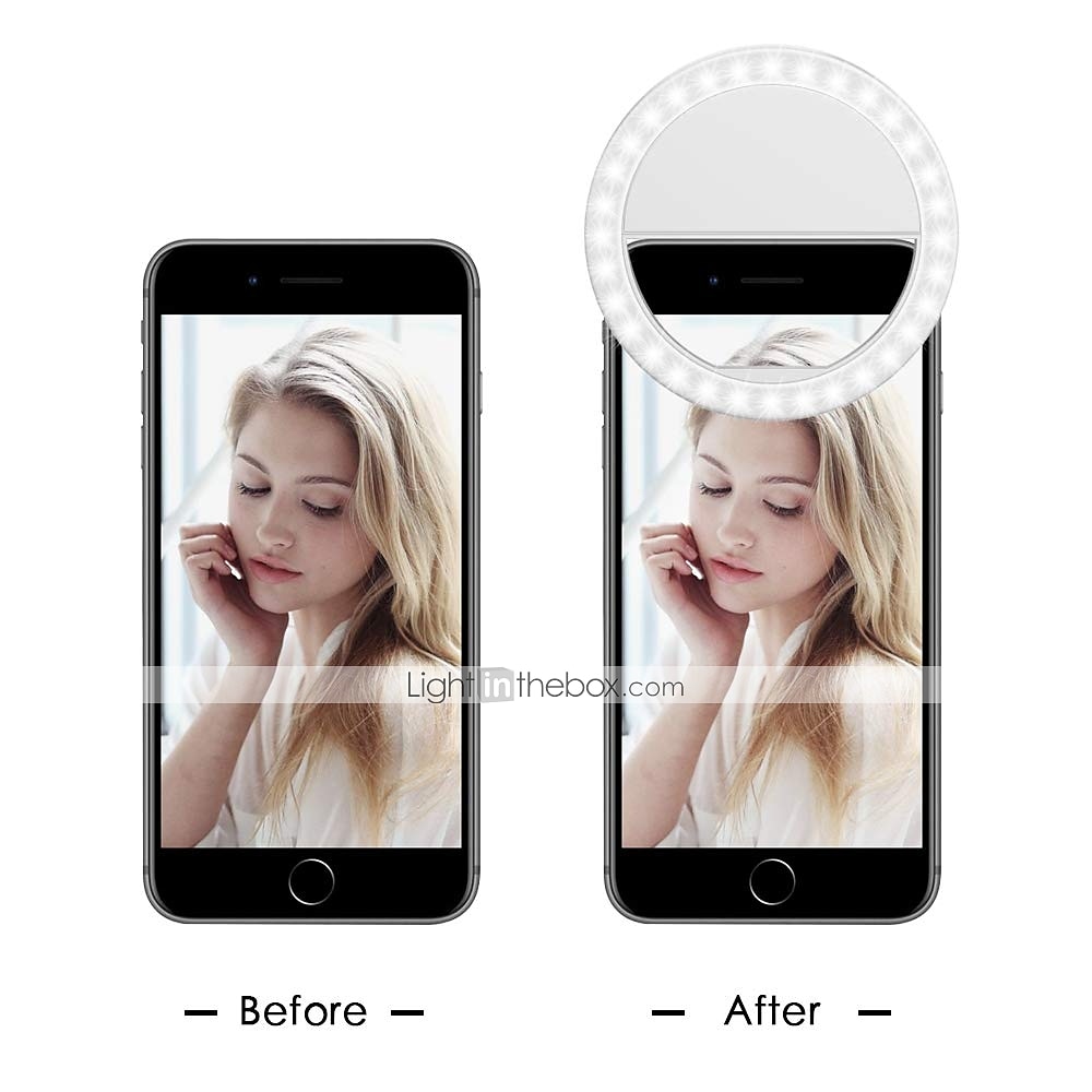 2pcs Selfie Ring Light Portable Clip for Smart Phone Photography Camera Video 3 Modes Dimmable AAA Batteries Powered 2025 - $10.49 –P5