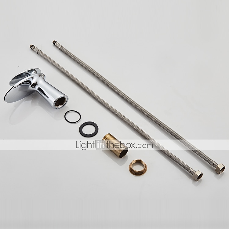 Rubinetto per lavabo da bagno, rubinetti per vasca da bagno in stile moderno monoforo a cascata in ottone con acqua calda e fredda del 2025 a $105.99 –P5