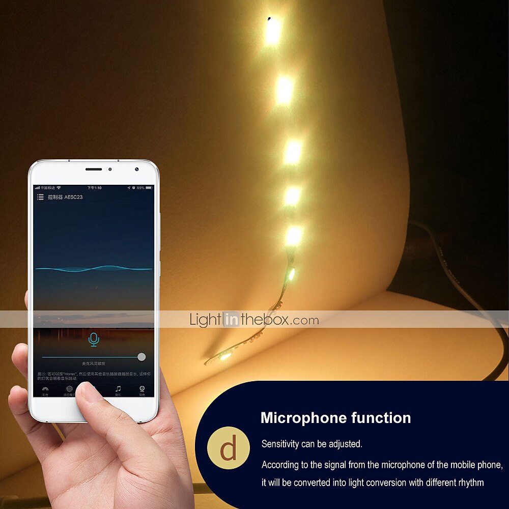 شريط إضاءة LED ذكي يعمل بالواي فاي مقاس 15 مترًا وبسعة 49 قدمًا يعمل مع إضاءة خلفية تلفزيون أليكسا جوجل ومزامنة الموسيقى 2835 RGB SMD IR 24 مفتاح تحكم مع مجموعة محول 12 فولت 3A 2025 - $43.99 –P7