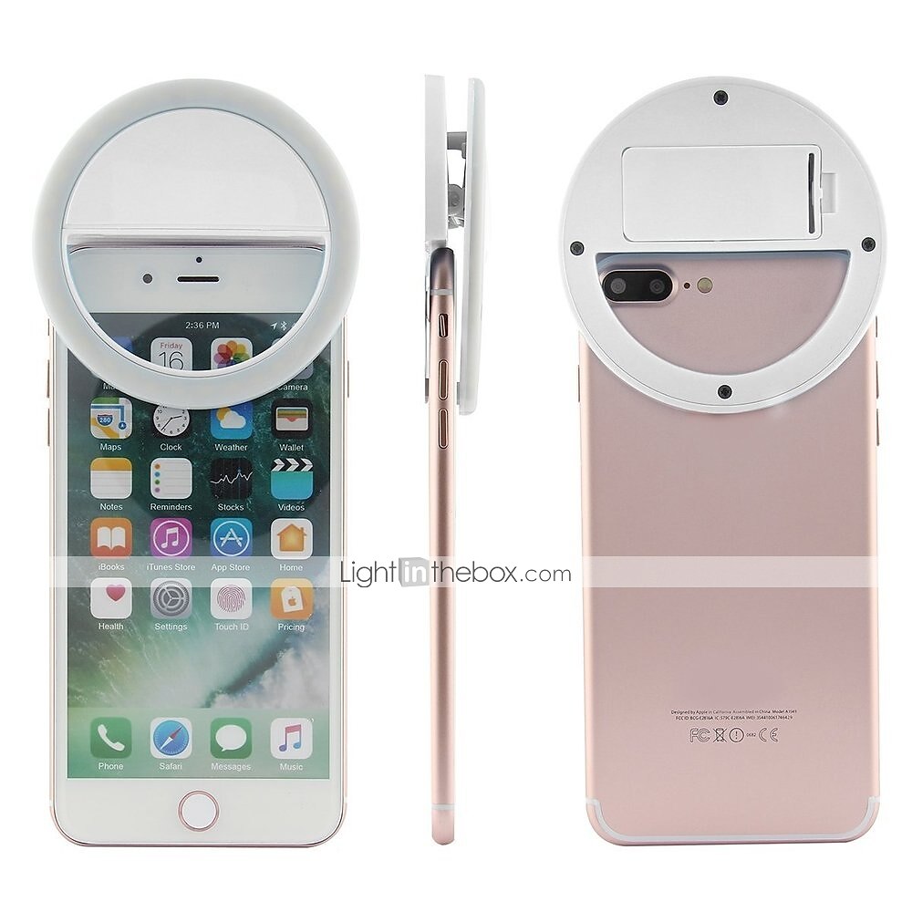 2pcs Selfie Ring Light Portable Clip for Smart Phone Photography Camera Video 3 Modes Dimmable AAA Batteries Powered 2025 - $10.49 –P6