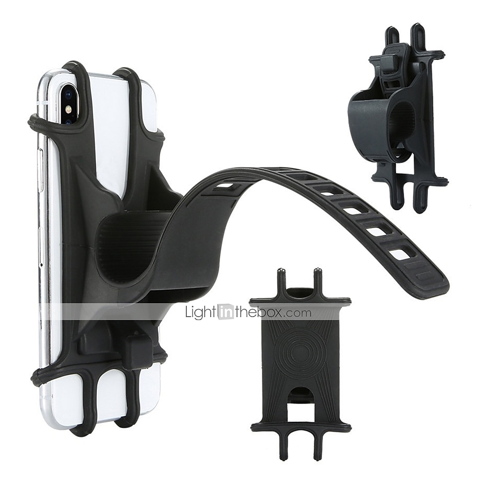 Silicone Bicycle Phone Holder Support For 4 - 6 inch Smartphone Holders Motorcycle Bike Handlebar Clip Stand GPS Mount Bracket4.7 2025 - $11.99 –P9