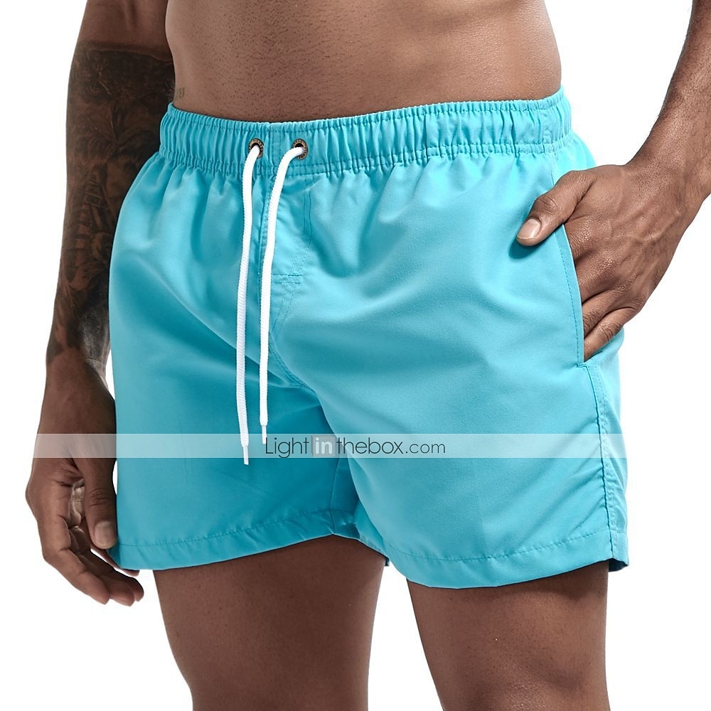 WEFHVM Happy Easter Mens Beach Board Shorts Quick Dry Summer Casual Swimming Soft Fabric with Pocket 