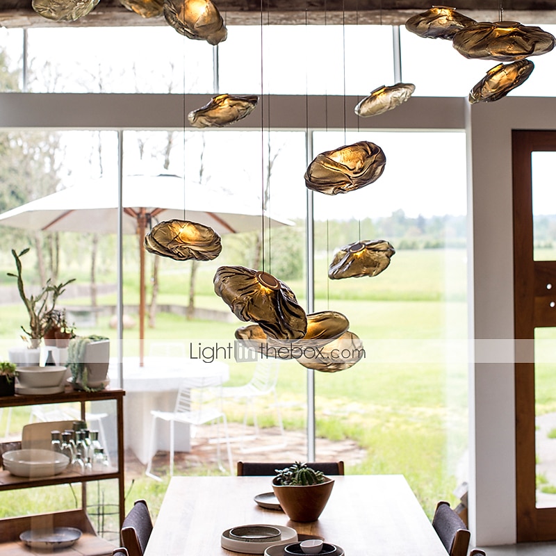 20 cm lampada a sospensione a led design singolo vetro galvanizzato stile nordico 220-240v del 2025 a $249.99 –P2