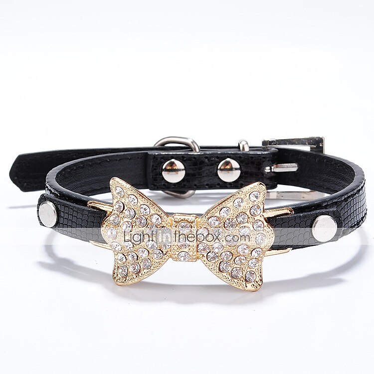 Gatto Cane Collari Ajustável / Retrattile Strass Fiocco del 2025 a $10.99 –P3
