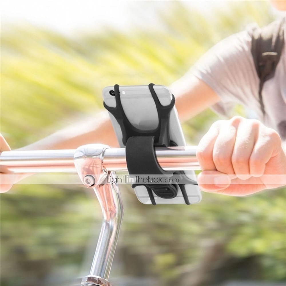 Silicone Bicycle Phone Holder Support For 4 - 6 inch Smartphone Holders Motorcycle Bike Handlebar Clip Stand GPS Mount Bracket4.7 2025 - $11.99 –P4