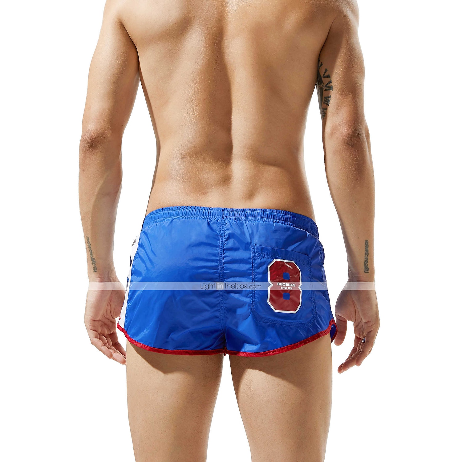 SEOBEAN® Férfi Fürdőnadrág Úszónadrágok Gyors szárítás Deszkás short Fürdőruha Zsebekkel Hálós bélés Zsinór Úszás Szörfözés Tengerpart Vízi sportok Kollázs Nyár / Nyúlós 2025 - $13.99 –P16
