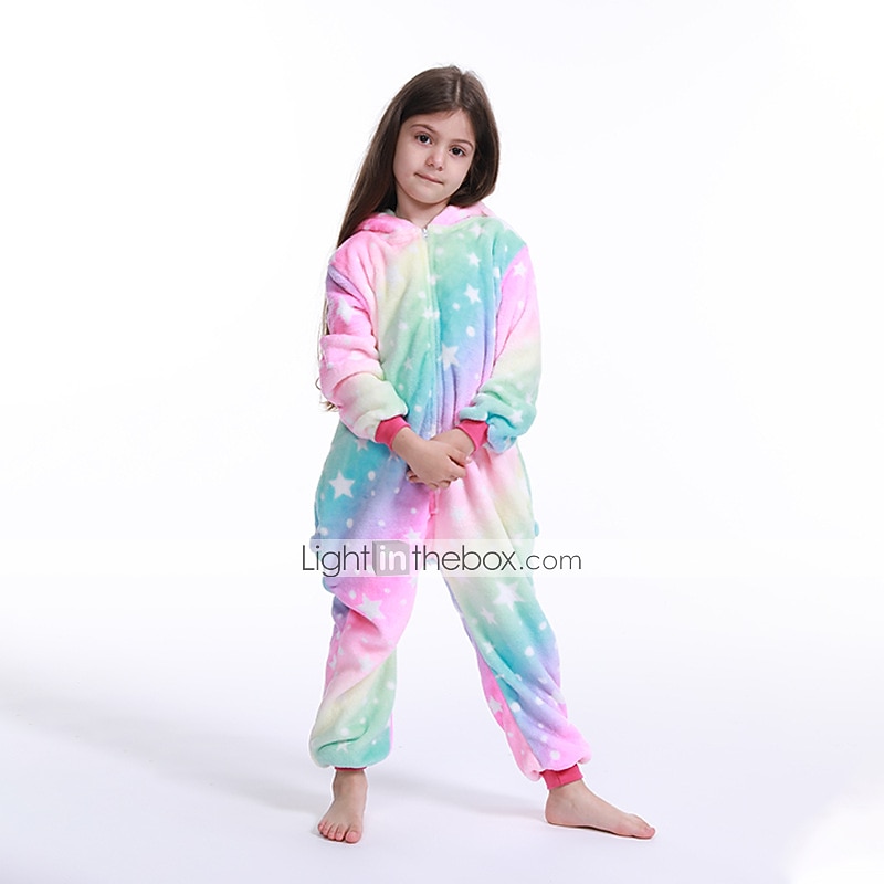 Pijamas Kigurumi Disfraz de lujo Disfraz de mono Animal Unicornio Dibujos Cálido Confortable Niños Unisexo Niños y niñas Víspera de Todos los Santos Carnaval Fiesta Rendimiento Ropa de casa 2026 - $38.99 –P2
