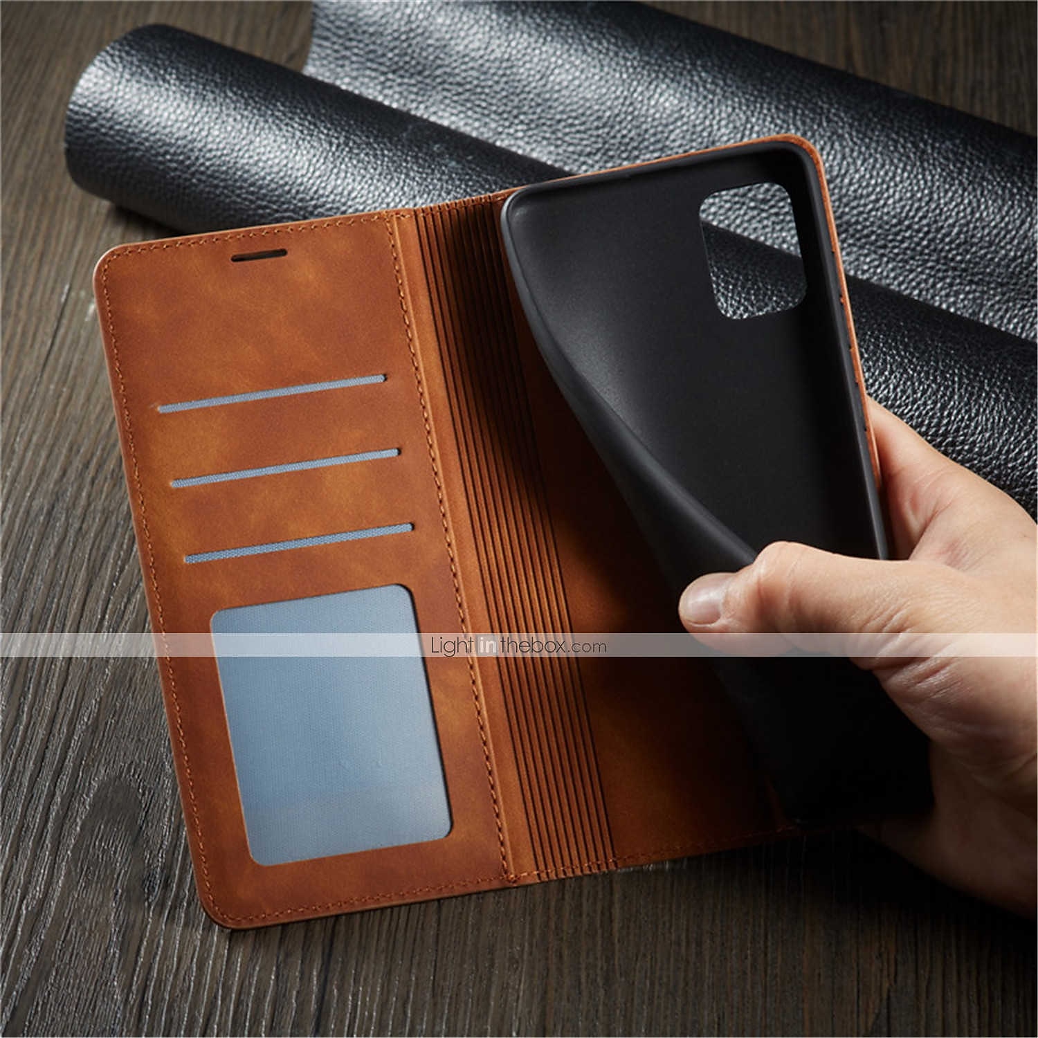 Capa Para Samsung Galaxy S24 S20 Plus S20 Ultra S20 S25 Ultra Capa Para Corpo Inteiro Carteira de Couro com Suporte de Pé Flip Carteira Couro Genuíno TPU Sólido de 2025 por $18.99 –P6