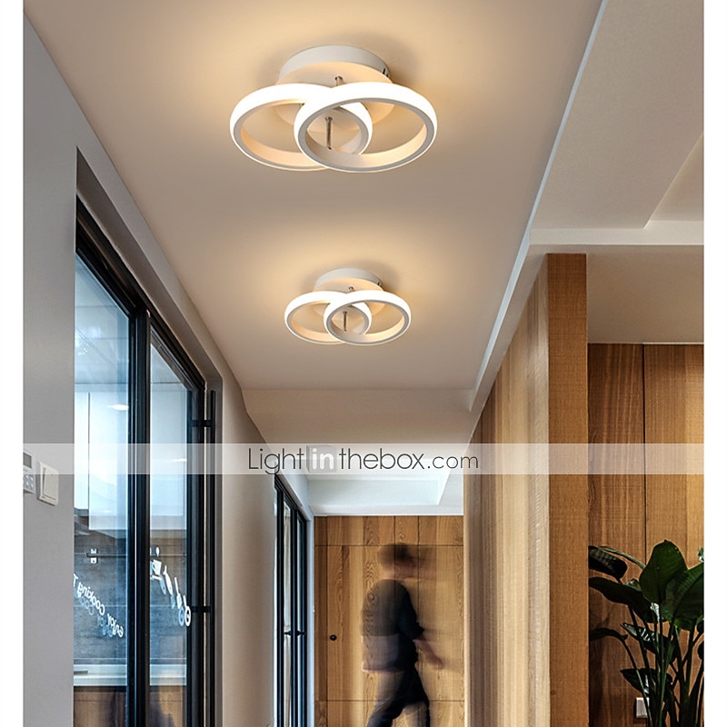 1-licht 24cm led plafondlamp cirkelvormig ontwerp eenvoudige ring gang lamp aluminium voor slaapkamer lamp logeerkamer balkon 110-120/220-240 22w 2026 - $133.99 –P5