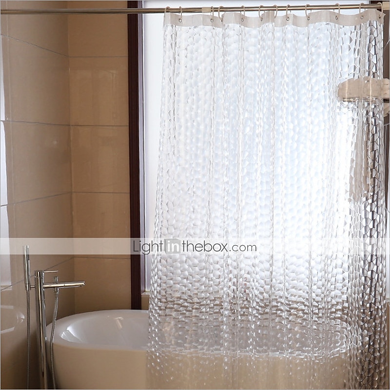 Liner de Toalha de Chuveiro EVA Transparente Toalha de Chuveiro Repelente de Água para Box de Banheiro Cubo D'água 72x72 Polegadas de 2025 por $18.49 –P5