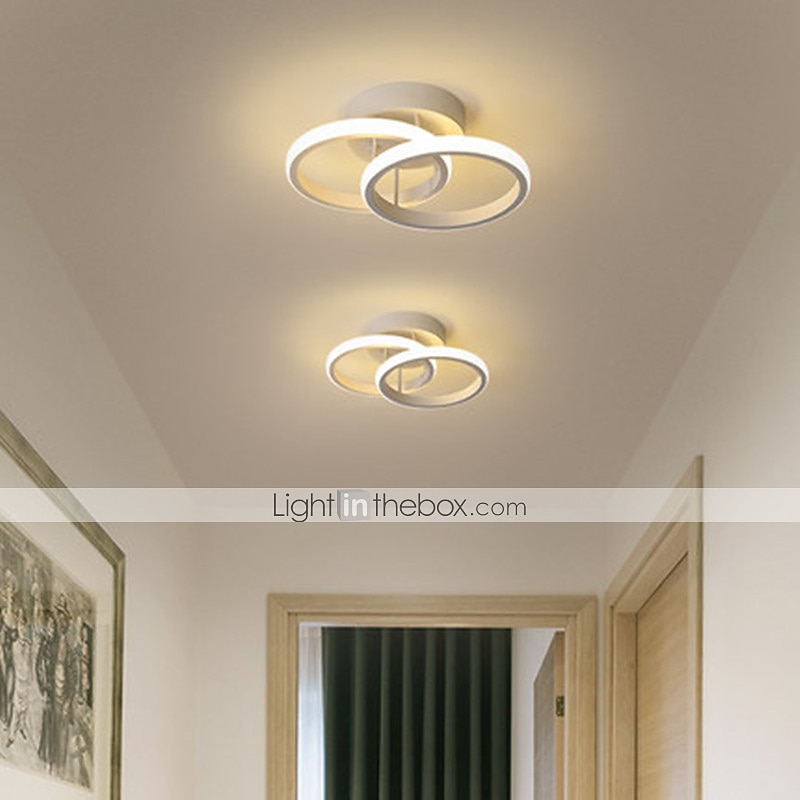 1-licht 24cm led plafondlamp cirkelvormig ontwerp eenvoudige ring gang lamp aluminium voor slaapkamer lamp logeerkamer balkon 110-120/220-240 22w 2026 - $133.99 –P3