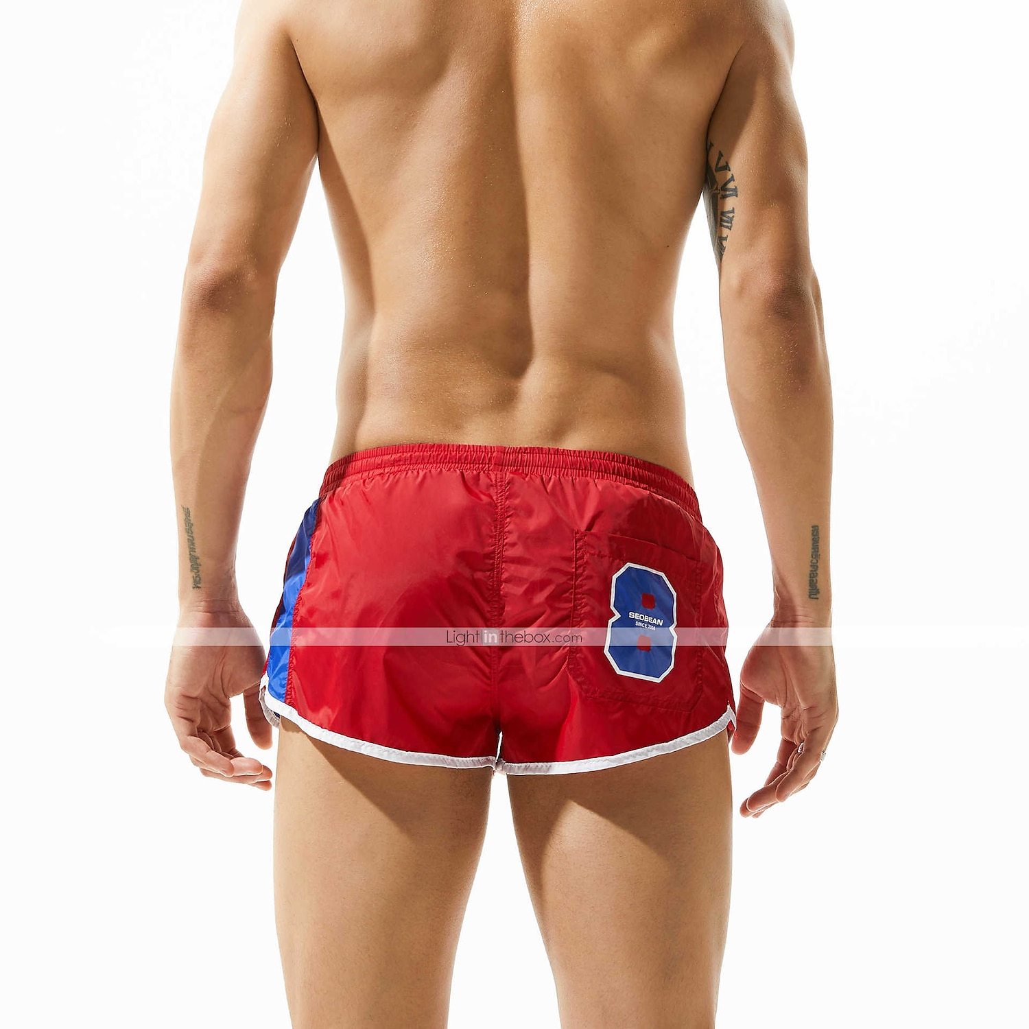 SEOBEAN® Férfi Fürdőnadrág Úszónadrágok Gyors szárítás Deszkás short Fürdőruha Zsebekkel Hálós bélés Zsinór Úszás Szörfözés Tengerpart Vízi sportok Kollázs Nyár / Nyúlós 2025 - $13.99 –P4