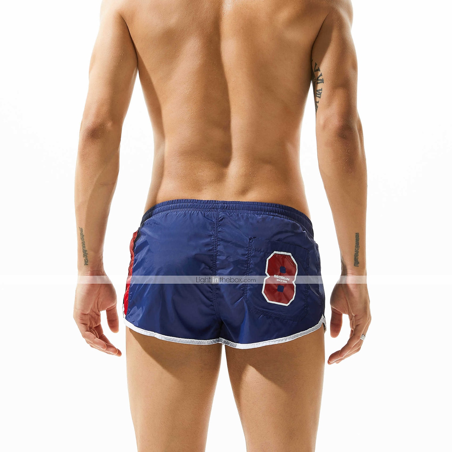 SEOBEAN® Férfi Fürdőnadrág Úszónadrágok Gyors szárítás Deszkás short Fürdőruha Zsebekkel Hálós bélés Zsinór Úszás Szörfözés Tengerpart Vízi sportok Kollázs Nyár / Nyúlós 2025 - $13.99 –P8