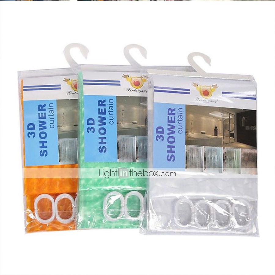 Liner de Toalha de Chuveiro EVA Transparente Toalha de Chuveiro Repelente de Água para Box de Banheiro Cubo D'água 72x72 Polegadas de 2025 por $18.49 –P8