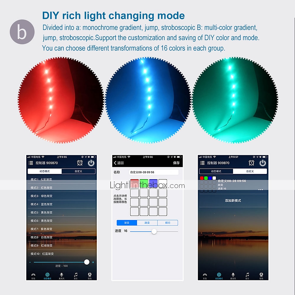 شريط إضاءة LED ذكي يعمل بالواي فاي مقاس 15 مترًا وبسعة 49 قدمًا يعمل مع إضاءة خلفية تلفزيون أليكسا جوجل ومزامنة الموسيقى 2835 RGB SMD IR 24 مفتاح تحكم مع مجموعة محول 12 فولت 3A 2025 - $43.99 –P10