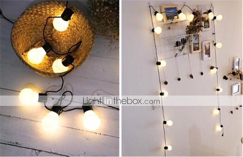 3m 10leds festoen led globe led flexibele string licht fee lamp kerst fee string licht guirlande tuin patio tuin decoratie vakantie buitenverlichting eu us plug ac110v 120v 220v 230v 240v 2025 - $13.49 –P8