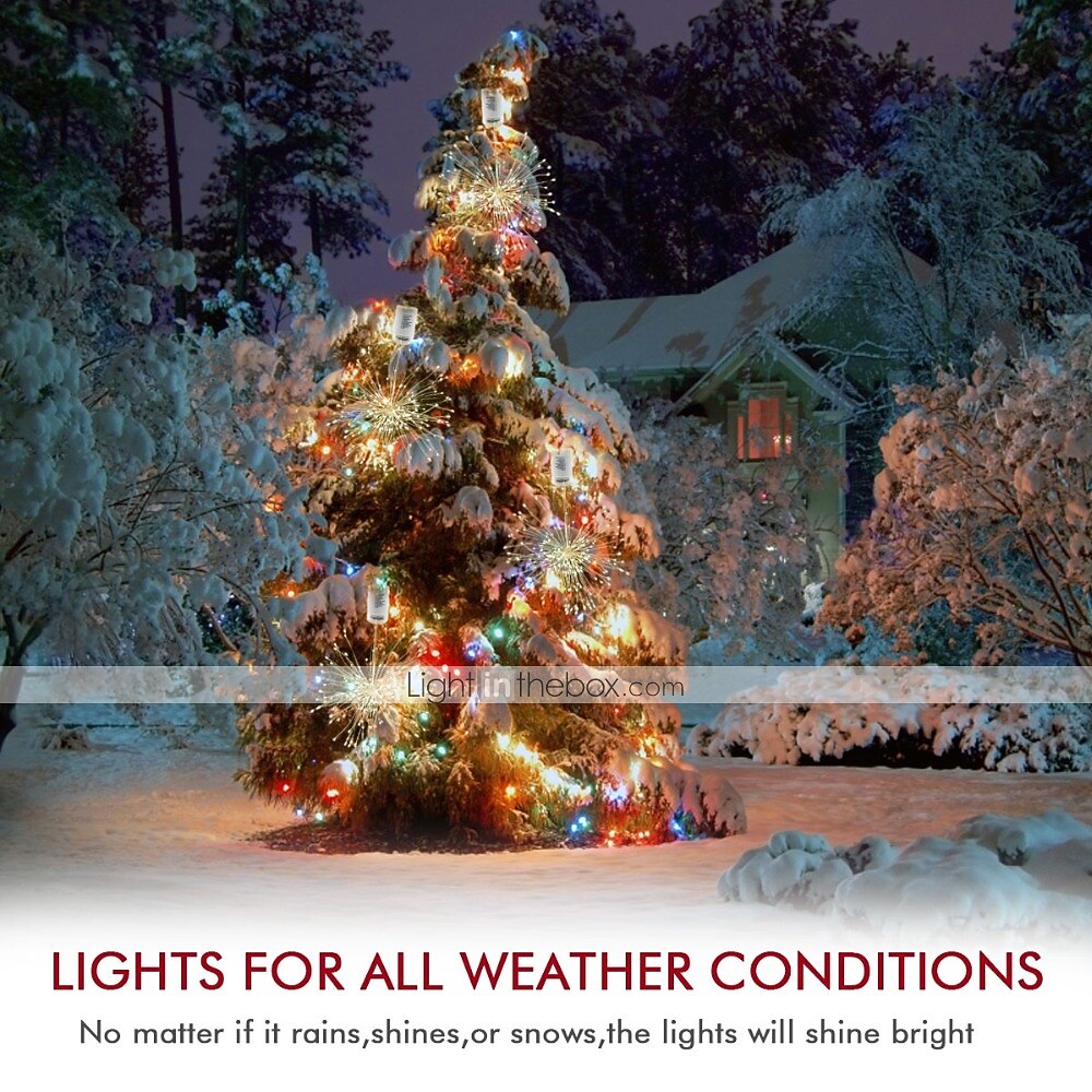 12.5cm String Lights 150 LEDs Warm White White Multi Color Creative Party Christmas Wedding Decoration AA Batteries Powered 2025 - $27.99 –P2