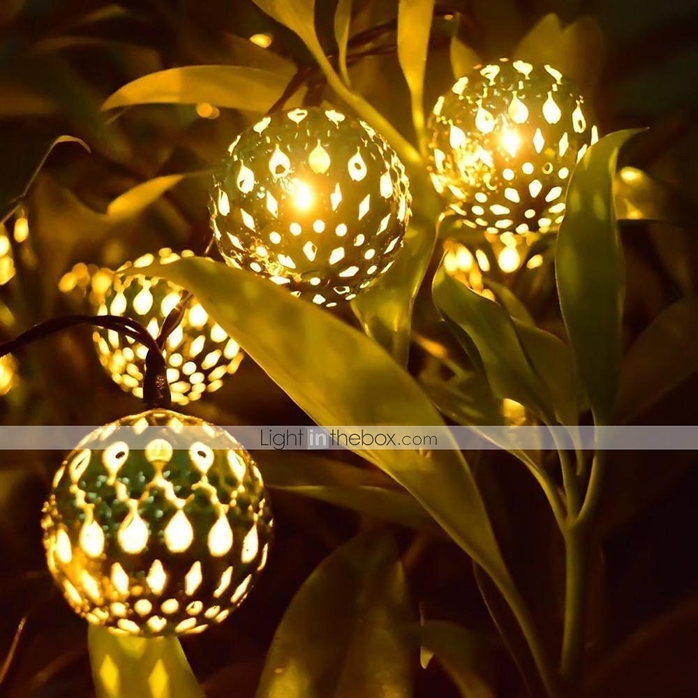 ramadan eid luci led marocchine luci della stringa della sfera 5m-40led fata ghirlanda rame patio stringa di luce globo fata lanterna di natale per la festa di nozze decorazione della casa usb o del 2025 a $24.99 –P1