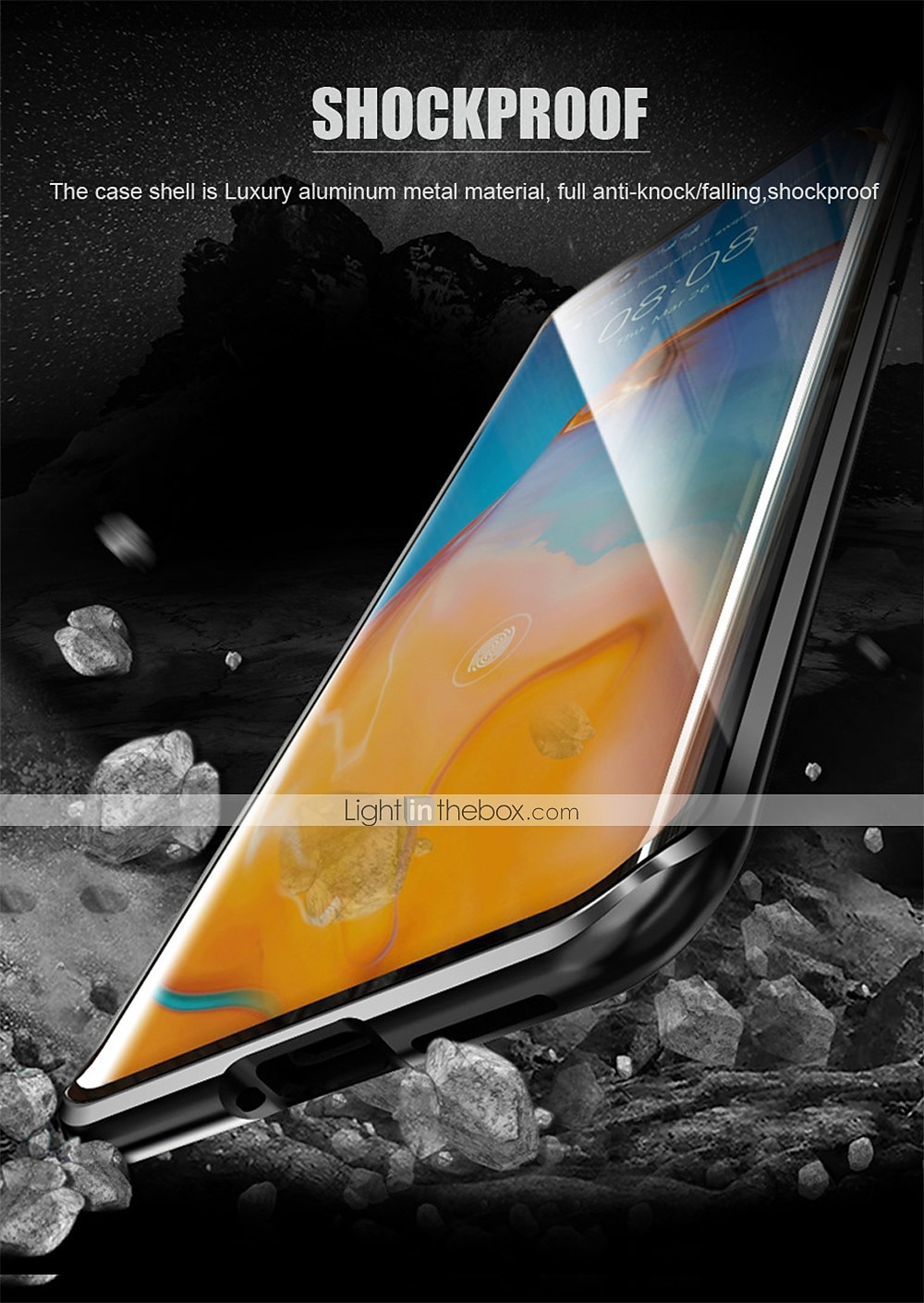Magnetic Adsorption Tempered Glass Double Sided Case For Huawei P40 P30 Pro Lite Coque 360 Protective Cases with Carmera Lens Protector for Huawei Mate 30 20 Pro Nova 7i 6SE 2025 - $21.99 –P8