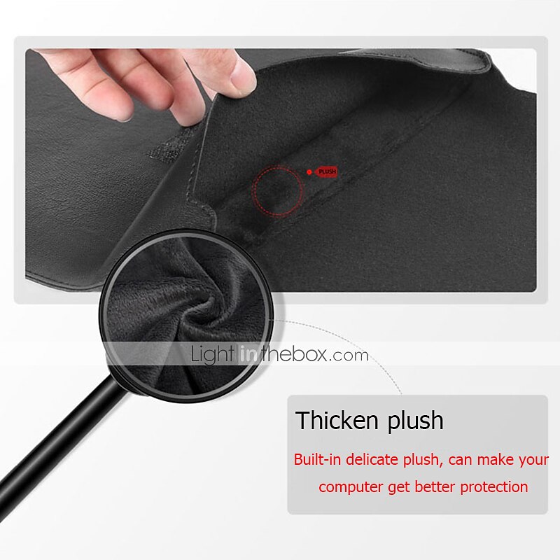 Laptop Sleeves 11.6" 12" 13.3" inch Compatible with Macbook Air Pro, HP, Dell, Lenovo, Asus, Acer, Chromebook Notebook Waterpoof Shock Proof PU Leather Classic Leather for Business Office 2025 - $31.99 –P5