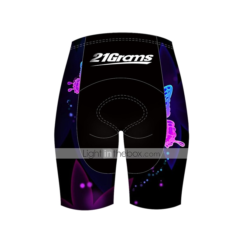 Damskie Koszulka z szortami na rower Krótki rękaw Kolarstwo górskie Kolarstwie szosowym Lato Wiosna Jesień Niebieski Pomarańczowy Zielony Jednokolorowe Motyl Gradient Wzory Śmieszne Rower Wkładka 3D 2026 - $51.99 –P4