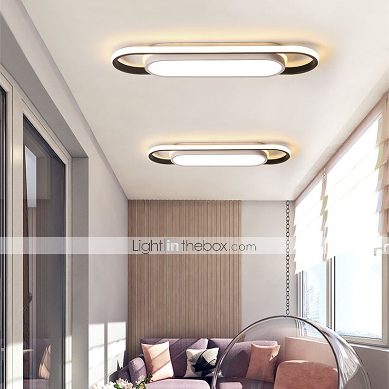 stripe ledet taklamper moderne enkel nord-europeisk inngang veranda balkong garderobe lys 18w 2025 - $123.99 –P3