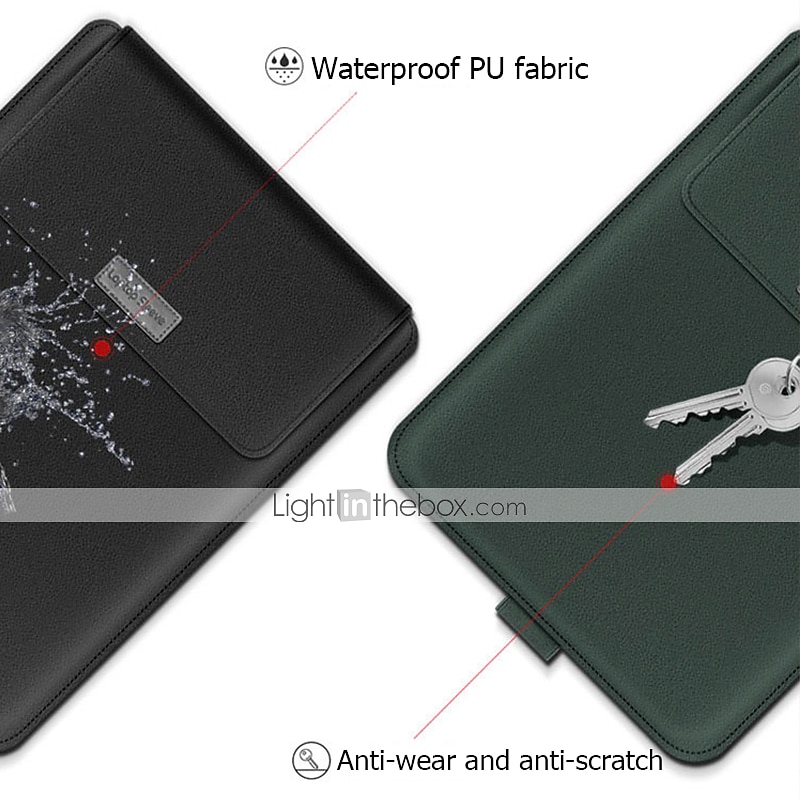 Laptop Sleeves 11.6" 12" 13.3" inch Compatible with Macbook Air Pro, HP, Dell, Lenovo, Asus, Acer, Chromebook Notebook Waterpoof Shock Proof PU Leather Classic Leather for Business Office 2025 - $31.99 –P9
