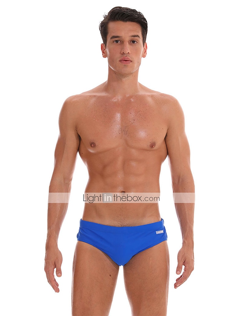 Miesten Uimashortsit Uimahousut Brief-uimahousut Spandex Alaosat Hengittävä Nopea kuivuminen Mikrojoustava 2 in 1 Kurenauha - Uinti Lainelautailu Hiekkaranta Vesiurheilu Yhtenäinen Kevät Kesä 2025 - $16.49 –P1