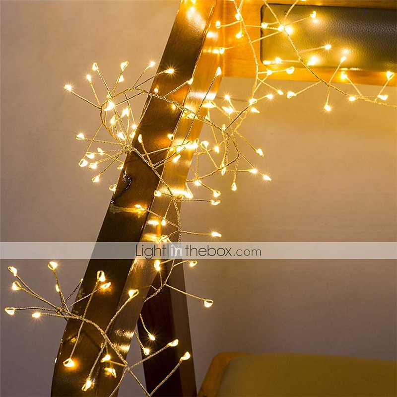 2m 100leds חוט נחושת אורות חזיז פיות זר אור למסיבת חתונת חלון חג המולד תפאורה לבנה חמה מופעלת על סוללה (מגיעה ללא סוללה) 2025 - $17.49 –P14