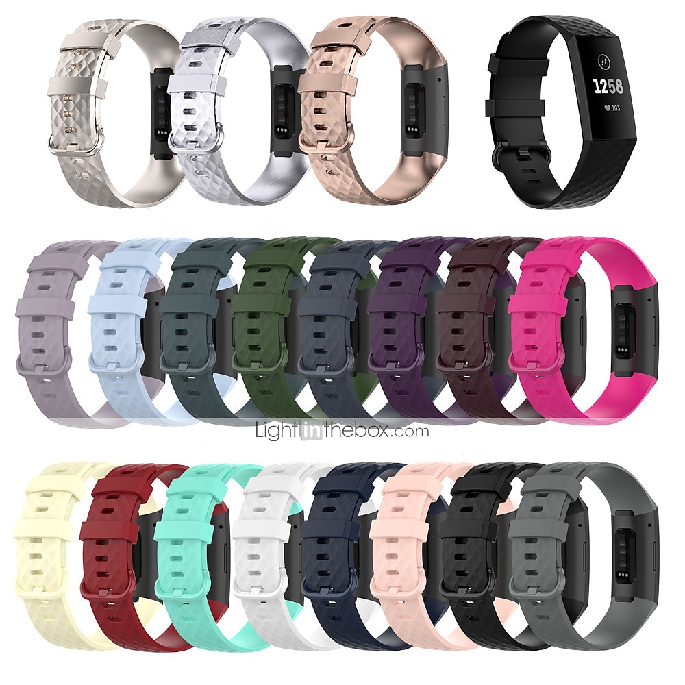 Ver Banda para Fitbit Charge 4 / Charge 3 / Charge 3 SE Silicona Reemplazo Correa Suave Transpirable Correa Deportiva Pulsera 2025 - $9.99 –P6