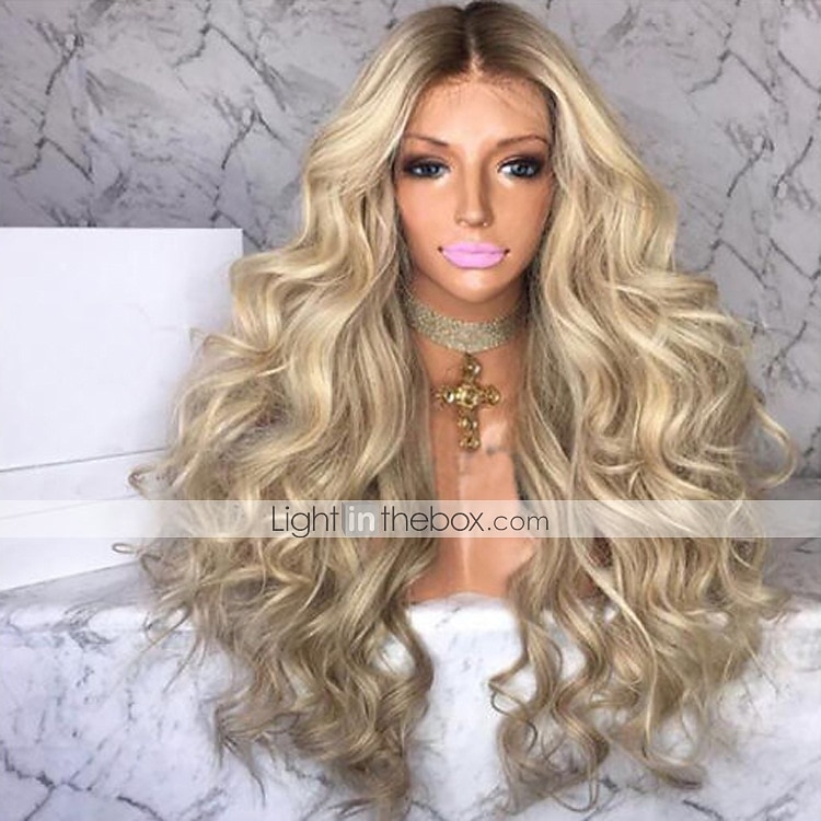 Synthetische pruiken Gekruld Middelste stuk Pruik Erg lang Blond Synthetisch haar 26 inch(es) Dames Ombre-haar curling Pluizig Blond 2025 - $31.99 –P1
