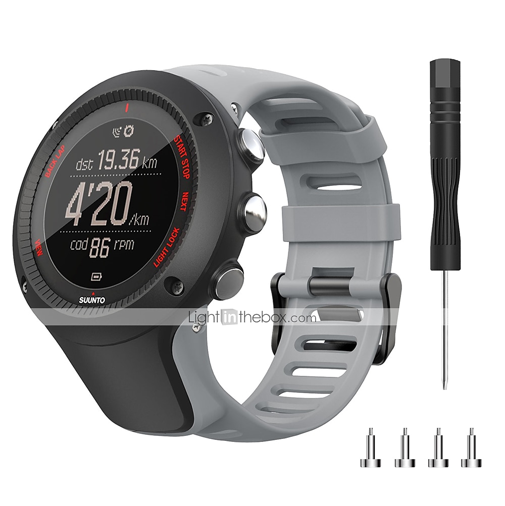 Óraszíj mert Suunto Ambit 3S 3R 3P 2S 2R 3 2 1 Peak Sport Run Szilikon Csere Szíj eltávolító eszközzel Elasztikus Légáteresztő Sportszíj Karszalag 2025 - $11.99 –P5