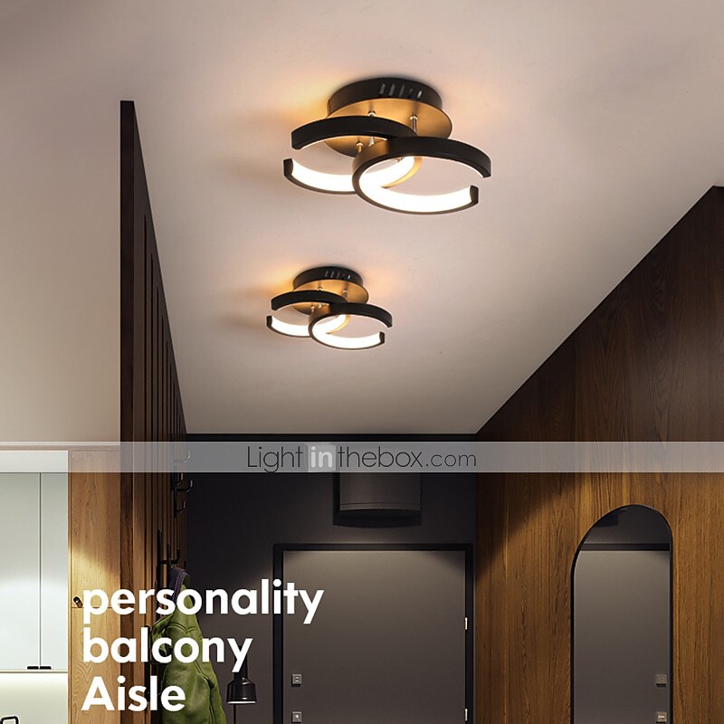 1-Ligh 22.5cm LED Ceiling Light Modern Simple Style Bedroom Living Room Creative Personality Geometric Shapes Dimmable Metal Porch Into The Door Lighting 18W 2025 - $82.99 –P4