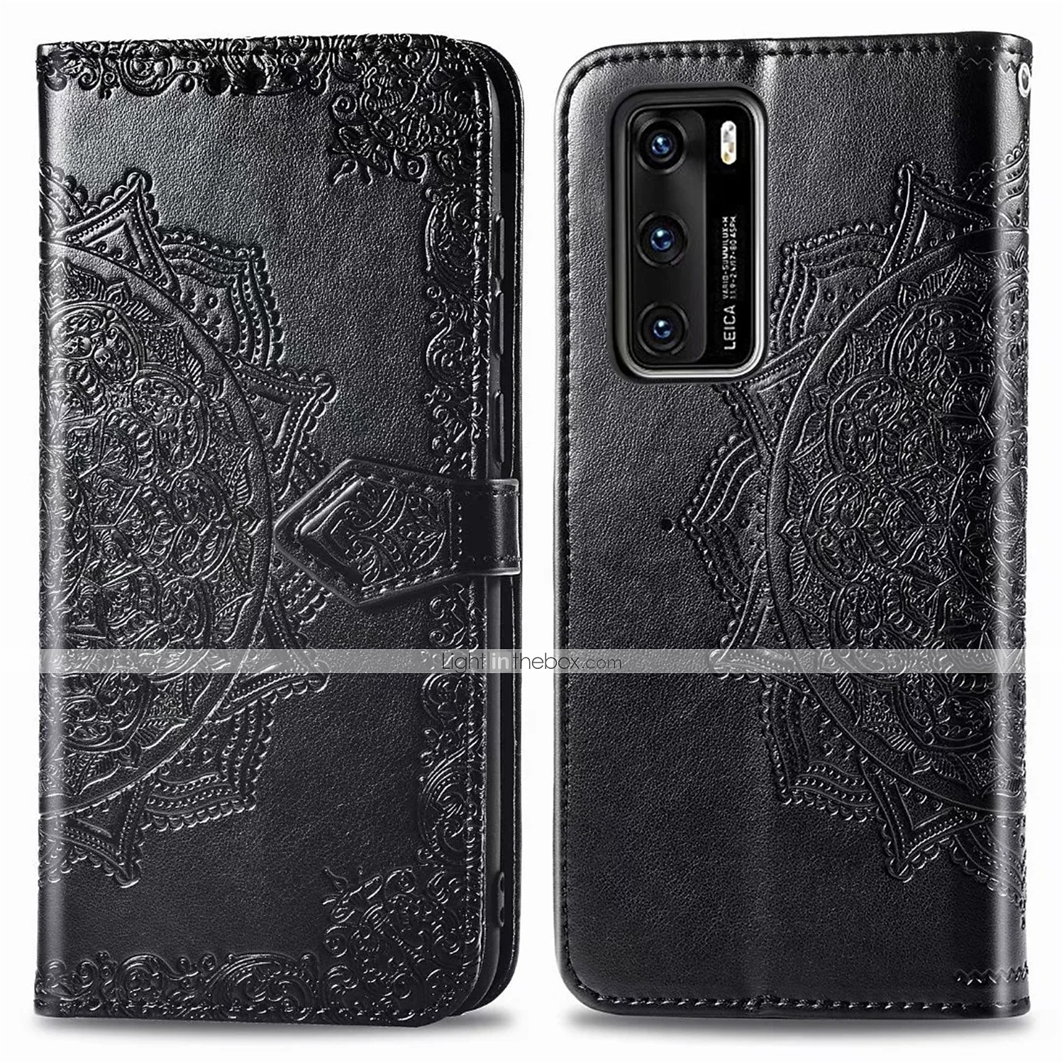 2025年 電話 ケース 用途 Huawei P40 P40 Pro P40ライト ウォレットカードケース スタンド付き フリップ ウォレット フラワー TPU PUレザー コレクション – $15.99 –P9