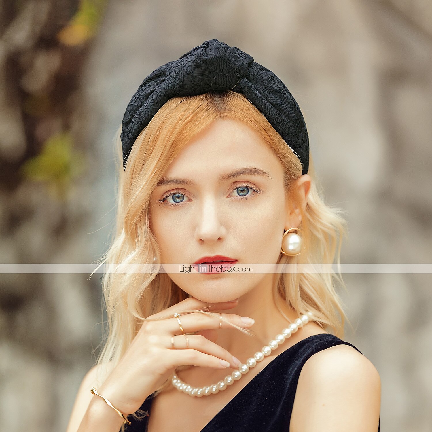 Elegantní Vlasové ozdoby Polyester Klobouky / Vlasové ozdoby s Mašle 1ks Zvláštní příležitosti / Večírek Přílba 2025 - $17.99 –P2