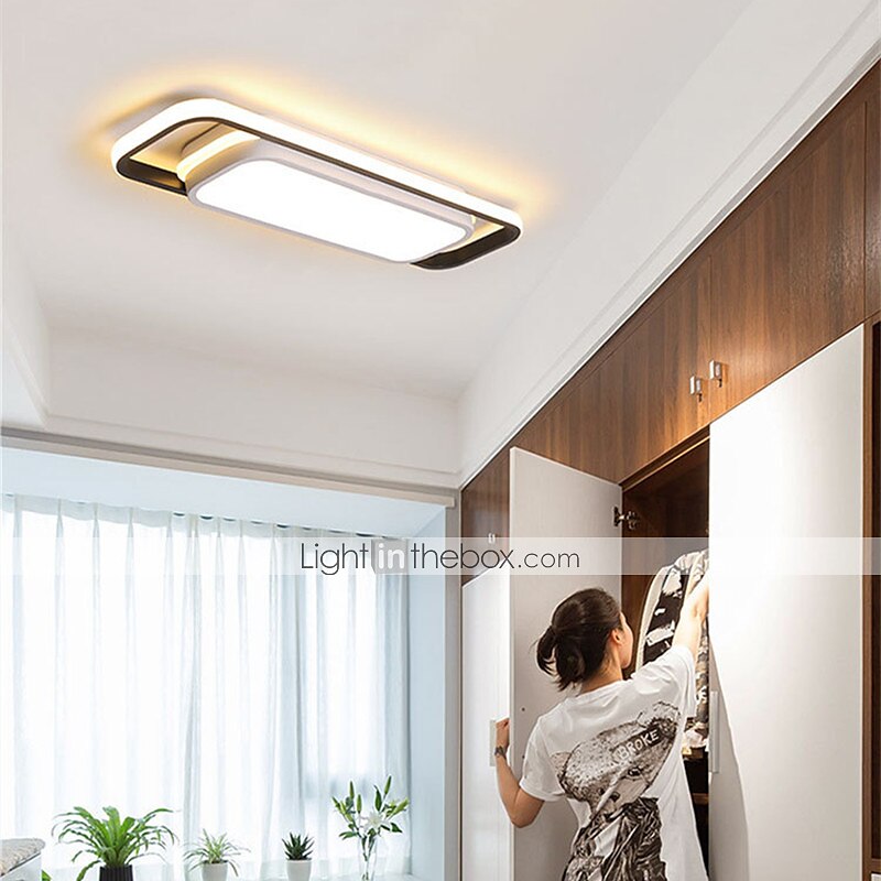 stripe ledet taklamper moderne enkel nord-europeisk inngang veranda balkong garderobe lys 18w 2025 - $123.99 –P6