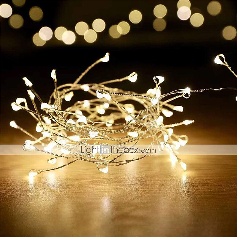 2m 100leds חוט נחושת אורות חזיז פיות זר אור למסיבת חתונת חלון חג המולד תפאורה לבנה חמה מופעלת על סוללה (מגיעה ללא סוללה) 2025 - $17.49 –P13