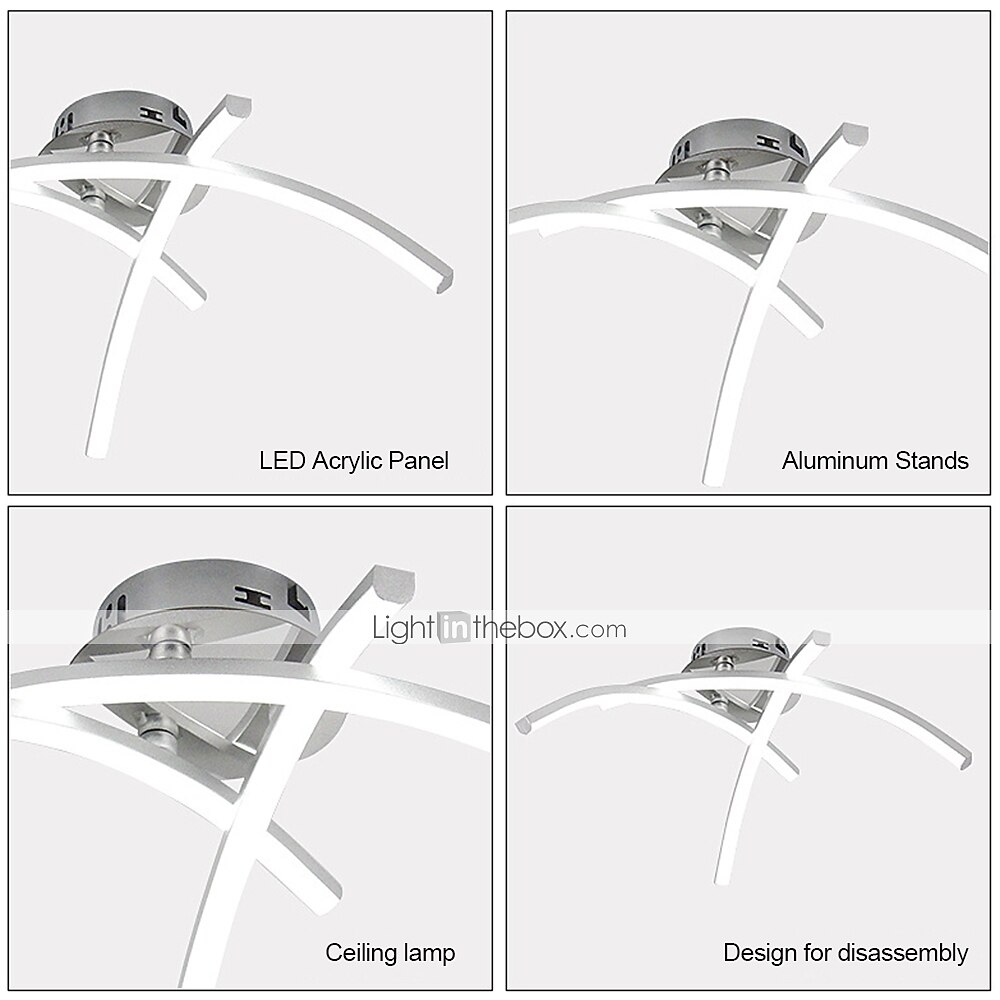 led lampes de salon et de chambre modernes simples créatives lanternes de ciel en forme de trois broches 18w de 2025 ? $120.99 –P6