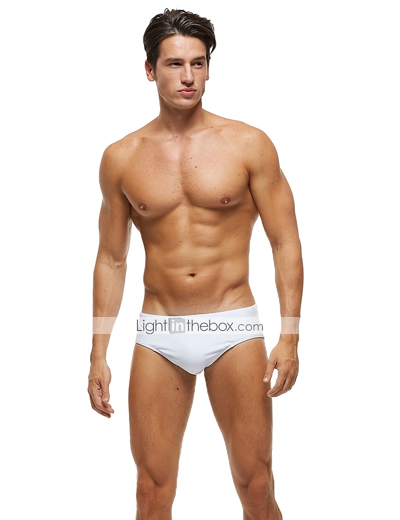 Miesten Uimashortsit Uimahousut Brief-uimahousut Spandex Alaosat Hengittävä Nopea kuivuminen Mikrojoustava 2 in 1 Kurenauha - Uinti Lainelautailu Hiekkaranta Vesiurheilu Yhtenäinen Kevät Kesä 2025 - $16.49 –P9
