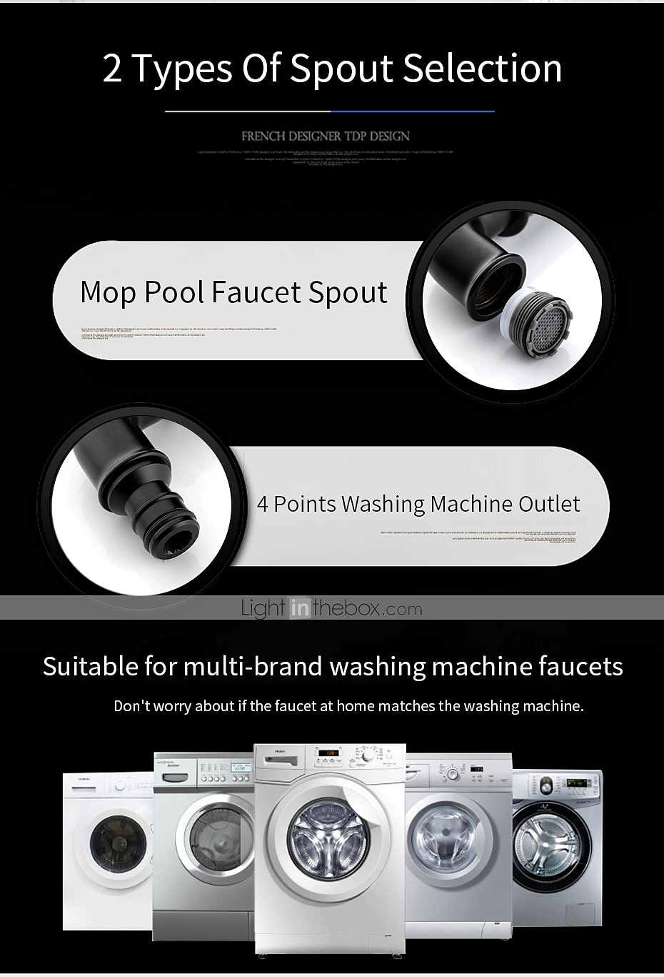 Outdoor Faucet,Industrial Style Wall Mounted Faucet,Black/Gold Wall Installed Classic Kitchen Faucet with Cold Water Only 2025 - $64.99 –P2