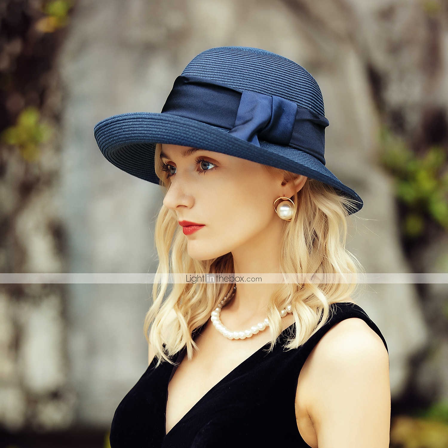 chapeaux élégants en polyester avec nœud papillon 1pc casque décontracté de 2025 ? $27.99 –P7
