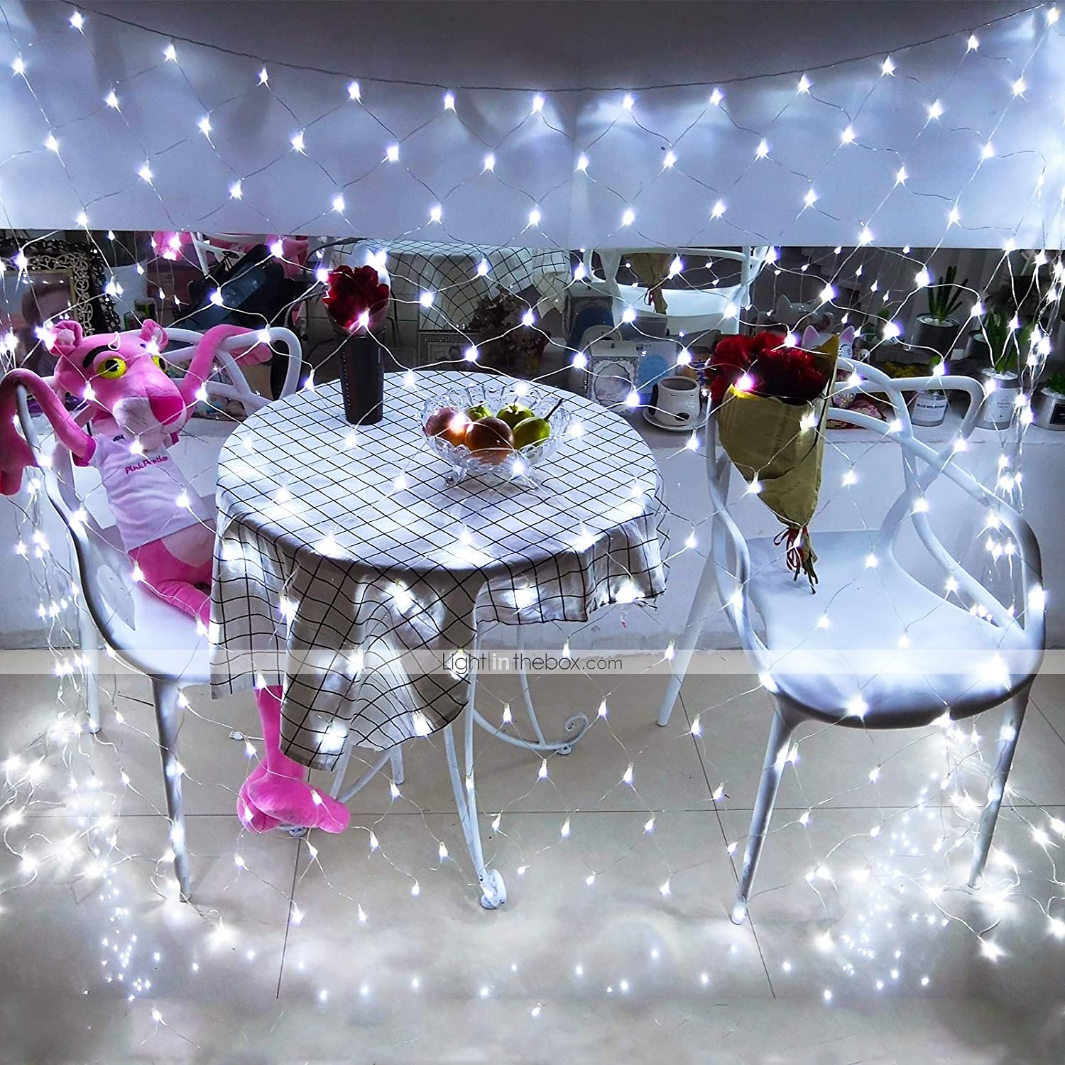 luci nette a led 3m x 2m 200 luci nette a led luci per tende luci rete da pesca bianco caldo bianco blu multicolore albero di natale festa di decorazione della casa viola blu bianco caldo multi del 2025 a $24.99 –P11