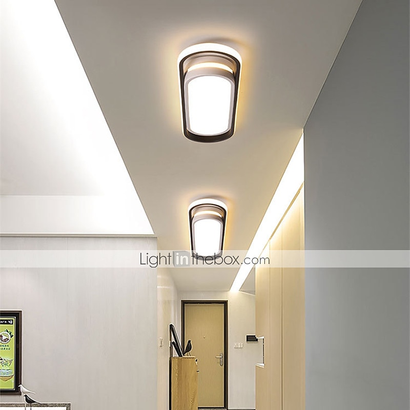 stripe ledet taklamper moderne enkel nord-europeisk inngang veranda balkong garderobe lys 18w 2025 - $123.99 –P4