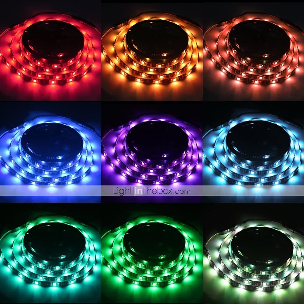רצועת led רצועת 2 מטר עמיד למים רצועות תאורה LED rgb טיקטוק רצועת תא סוללה aa תיבת סוללה מיני בקר 3 מפתחות מופעל על סוללה רב צבעים 2025 - $17.99 –P3