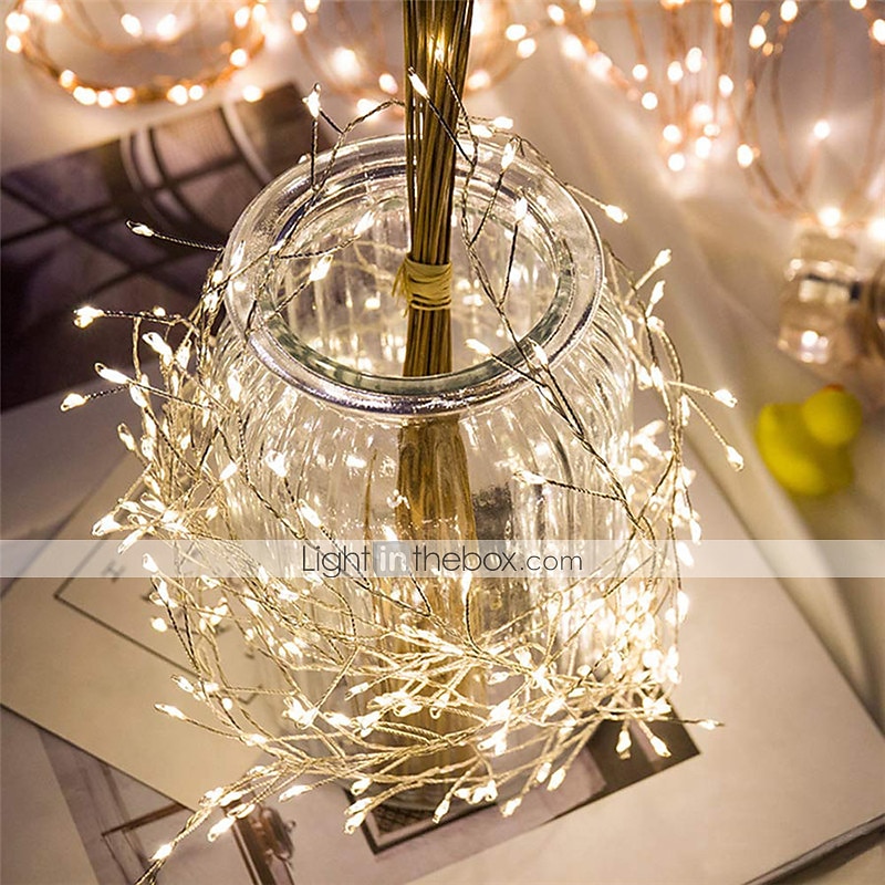 2m 100leds חוט נחושת אורות חזיז פיות זר אור למסיבת חתונת חלון חג המולד תפאורה לבנה חמה מופעלת על סוללה (מגיעה ללא סוללה) 2025 - $17.49 –P10