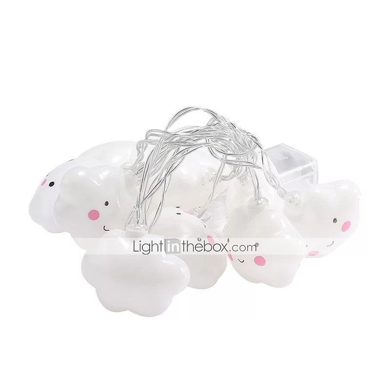 1,5m 3m ledet streng ferielys søt sky jul nyttårsfest dekor fe stringslys aa batteridrevet varm hvit xmas belysning 10leds 20leds 2025 - $7.99 –P7