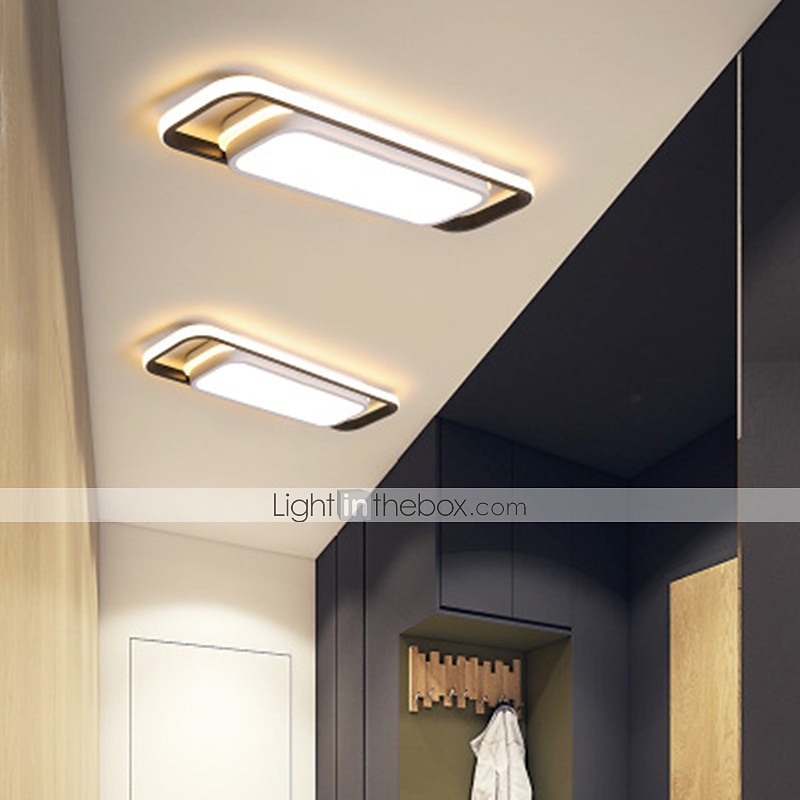 stripe ledet taklamper moderne enkel nord-europeisk inngang veranda balkong garderobe lys 18w 2025 - $123.99 –P1
