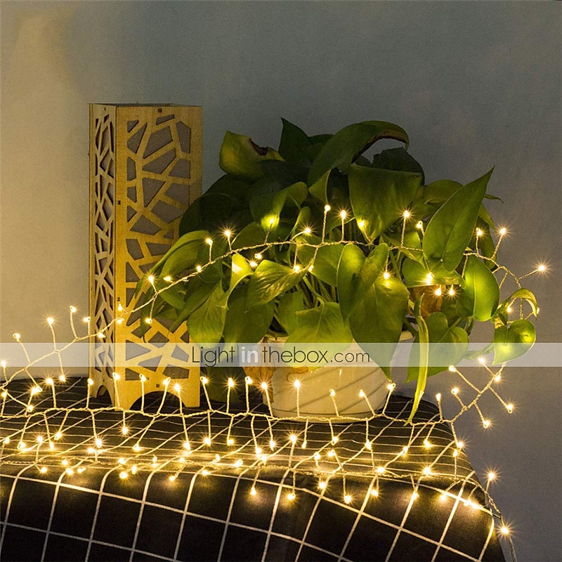 2m 100leds חוט נחושת אורות חזיז פיות זר אור למסיבת חתונת חלון חג המולד תפאורה לבנה חמה מופעלת על סוללה (מגיעה ללא סוללה) 2025 - $17.49 –P12