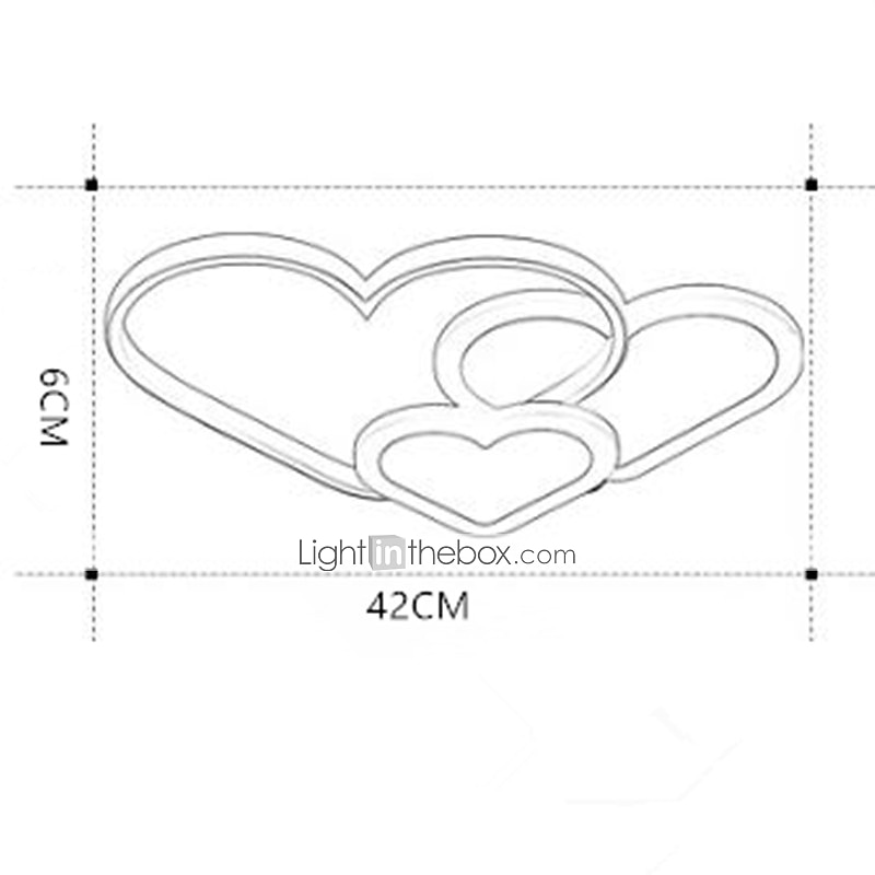 Modern LED Ceiling Light Creative Personality Love Heart Design Children's Room Boys and Girls Eye LED Lamps 30 W 2026 - $189.99 –P9