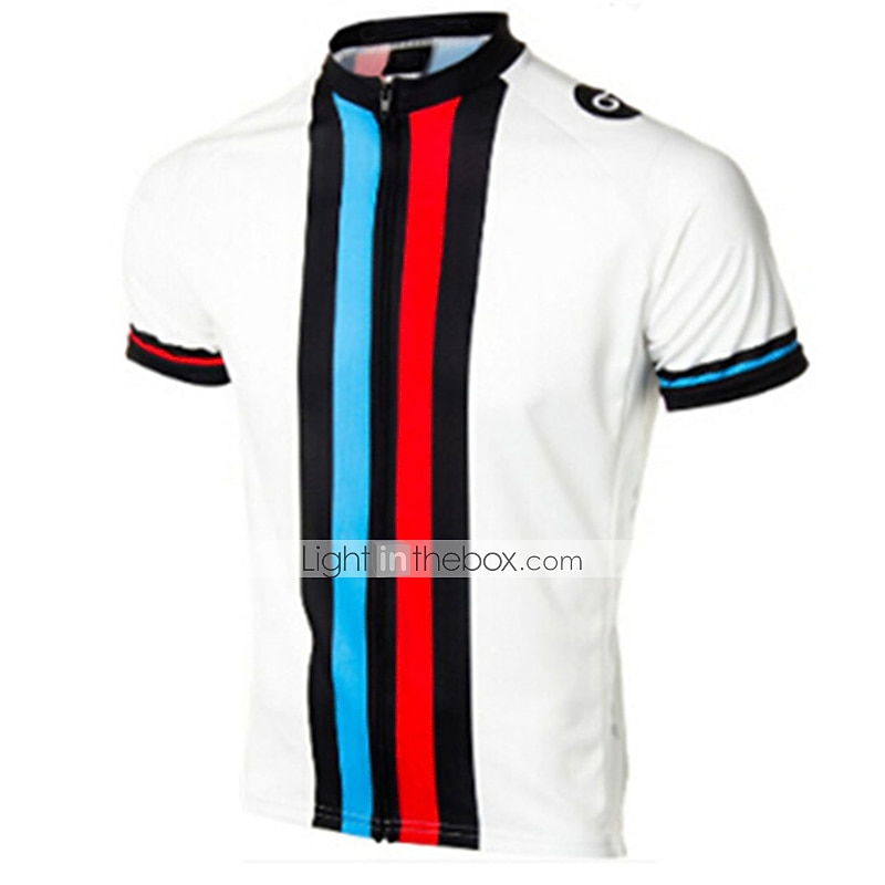 Per uomo Maglia da Ciclismo Tinta unica A righe A Motivi Manica Corta Bicicletta Maglia Top con 3 tasche posteriori Mountain Bike MTB Ciclismo su strada Resistente ai Raggi UV Asciugatura Rapida del 2026 a $30.99 –P2